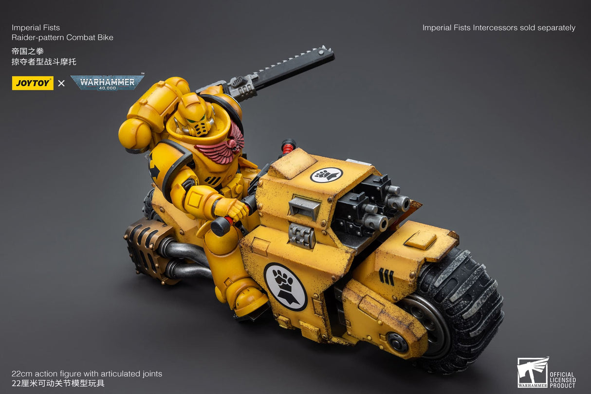 JoyToy Action Figure Warhammer 40K Imperial Fists Raider Pattern Combat Bike