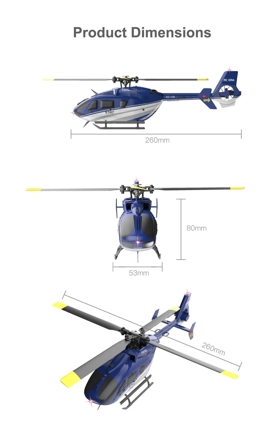 RC ERA C187 EC135 - RC Helikopter