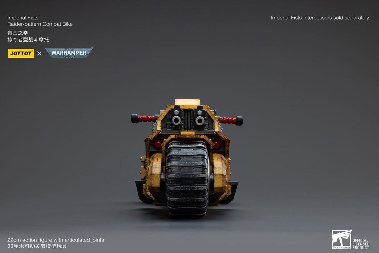 JoyToy Action Figure Warhammer 40K Imperial Fists Raider Pattern Combat Bike