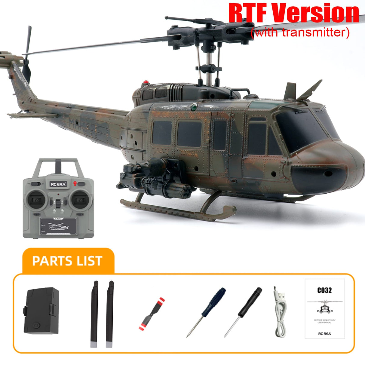 RC ERA C032 UH1 Green - RC Helikopter