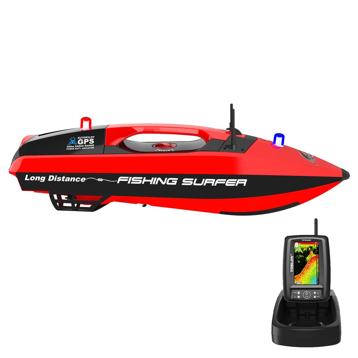 Fishing Surfer V2 / Toslon TF520 GPS Fish Finder RC Balıkçılık Teknesi - Tuzlu Su