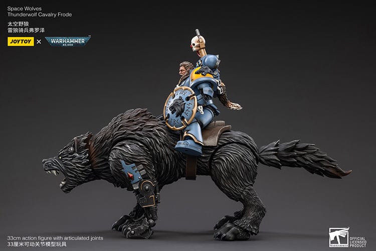JoyToy Action Figure Warhammer 40K Space Wolves Thunderwolf Cavalry Frode