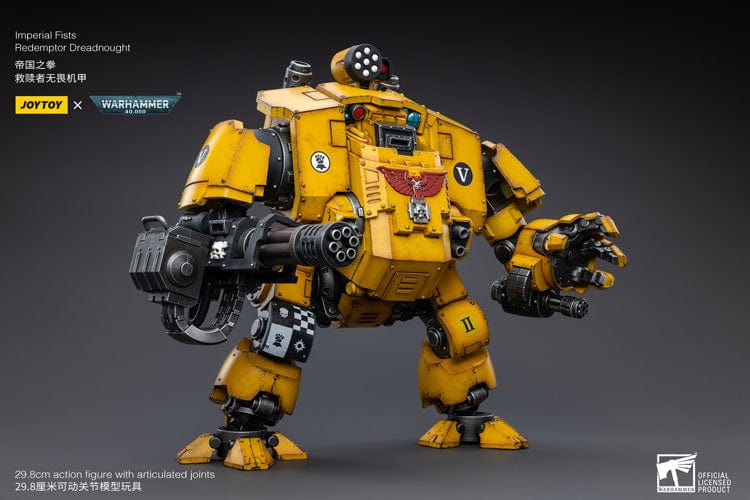 JoyToy Action Figure Warhammer 40K Imperial Fists Redemptor Dreadnought Lagos Gunthatoz