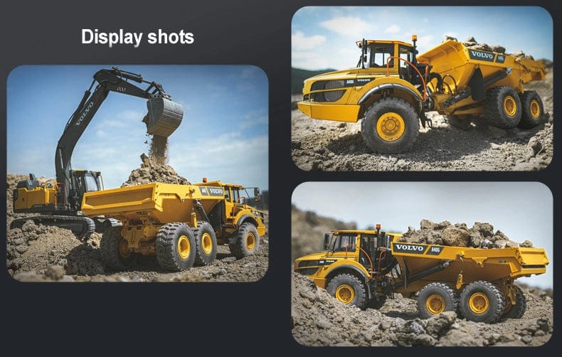 1/16 Volvo A40G RC Kaya Kamyonu - Hidrolikli