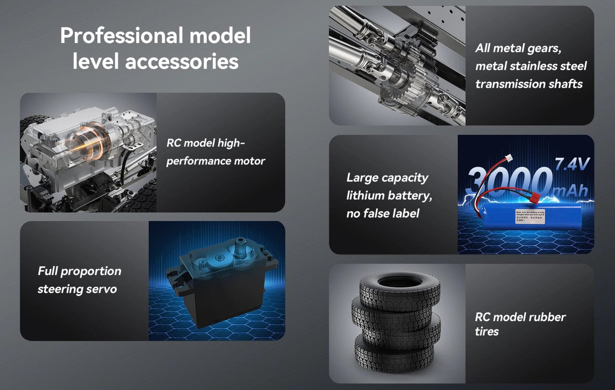 1/14 Volvo FMX Metal RC Kamyon - Hidrolikli