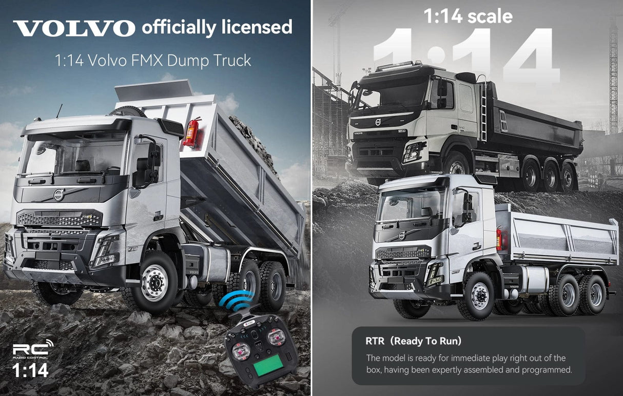 1/14 Volvo FMX Metal RC Kamyon - Hidrolikli
