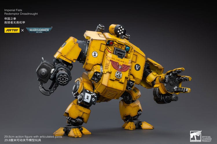 JoyToy Action Figure Warhammer 40K Imperial Fists Redemptor Dreadnought Lagos Gunthatoz