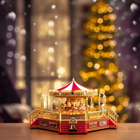 Mr. Christmas World's Fair Boardwalk Carousel