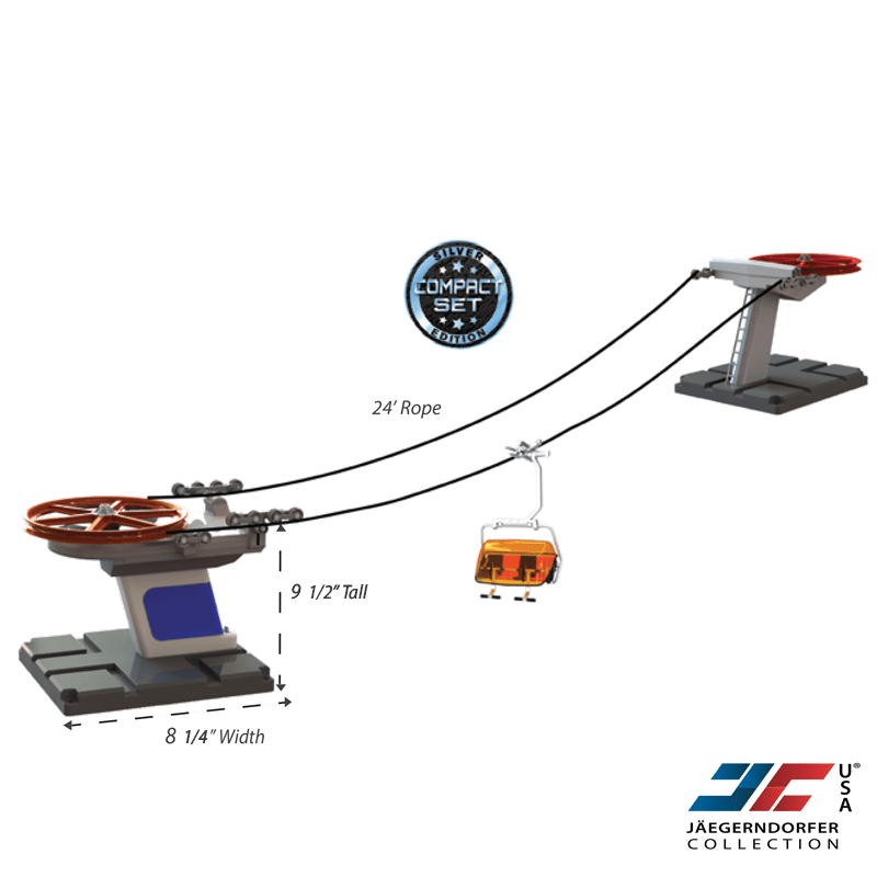 Jägerndorfer Basic Teleferik + 1 adet Chairlift 1:32