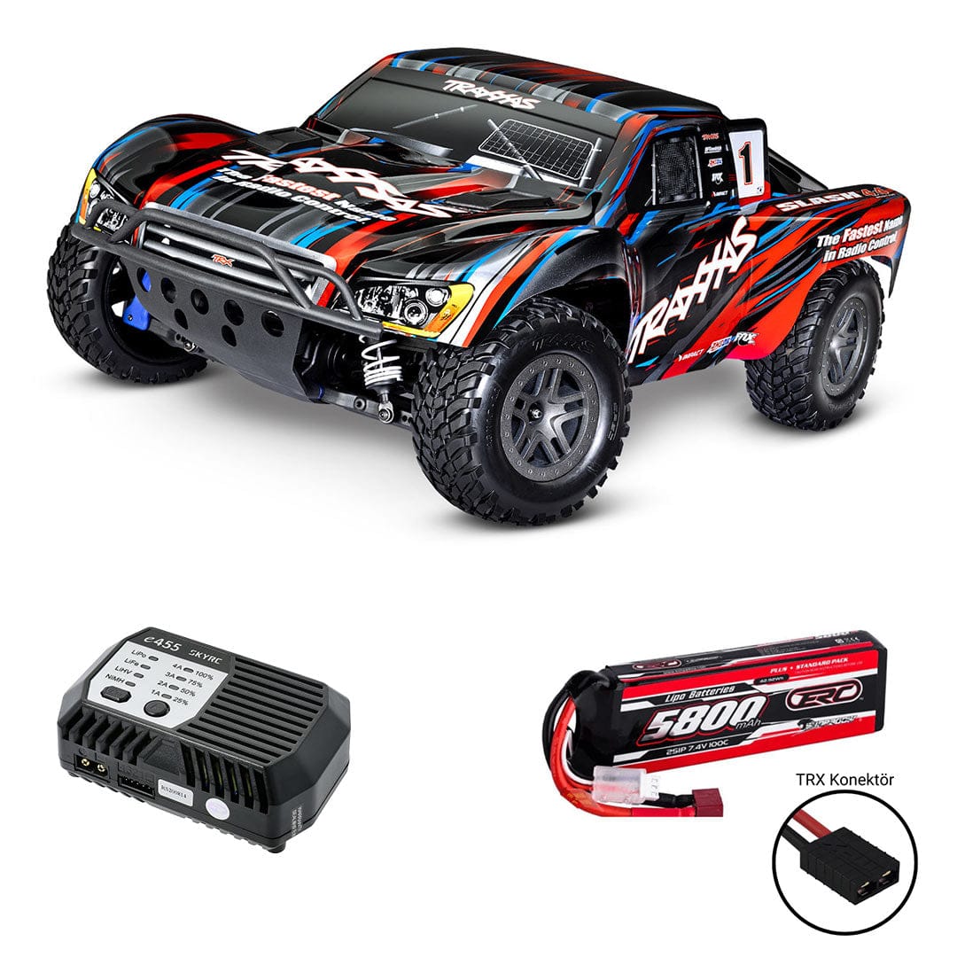 Traxxas 1/10 Slash 4x4 BL-2 (2S Combo Paket)