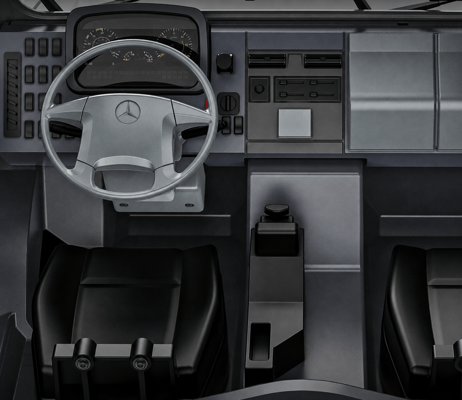Unimog kokpit detayı