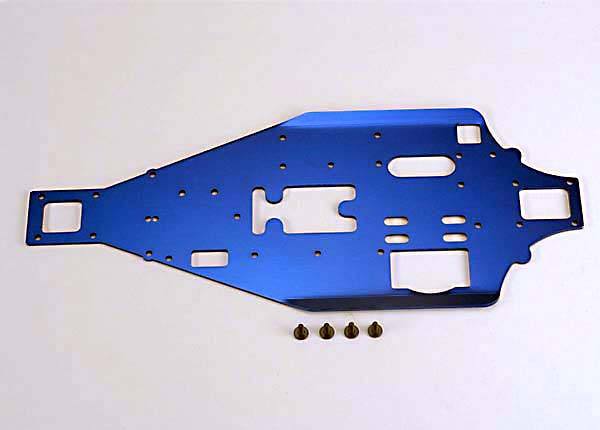 Lower chassis, 2.5mm aluminum (blue)