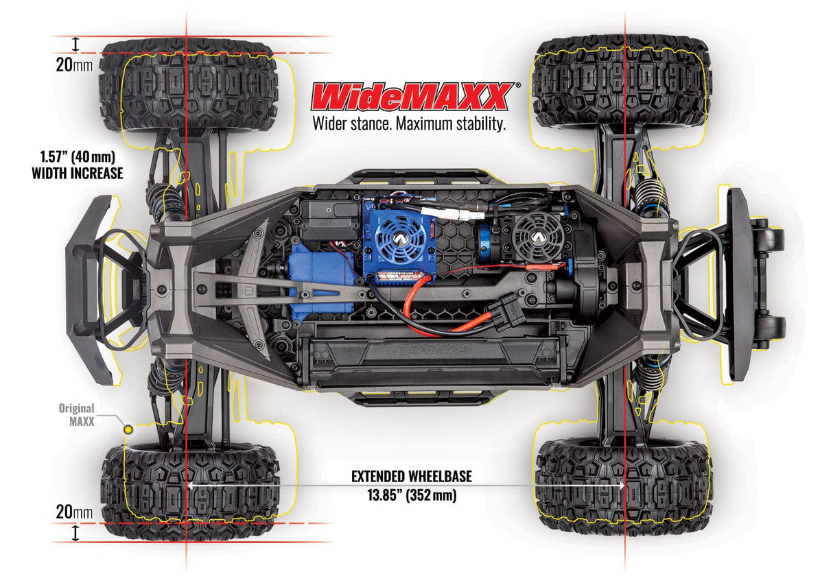 Traxxas 1/10 Maxx - Wide Maxx (4S Combo Paket)