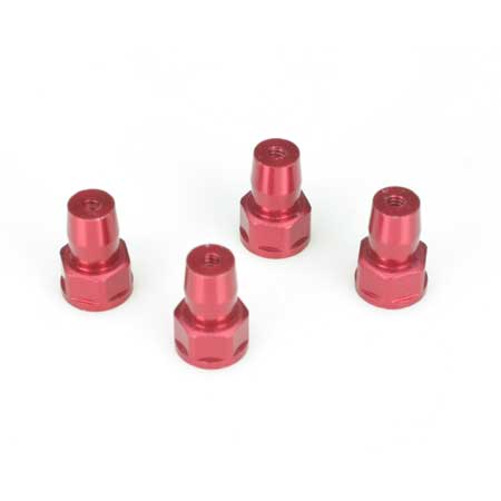 Shock Bushings, Aluminum, Red (4): LST, LST2, AFT