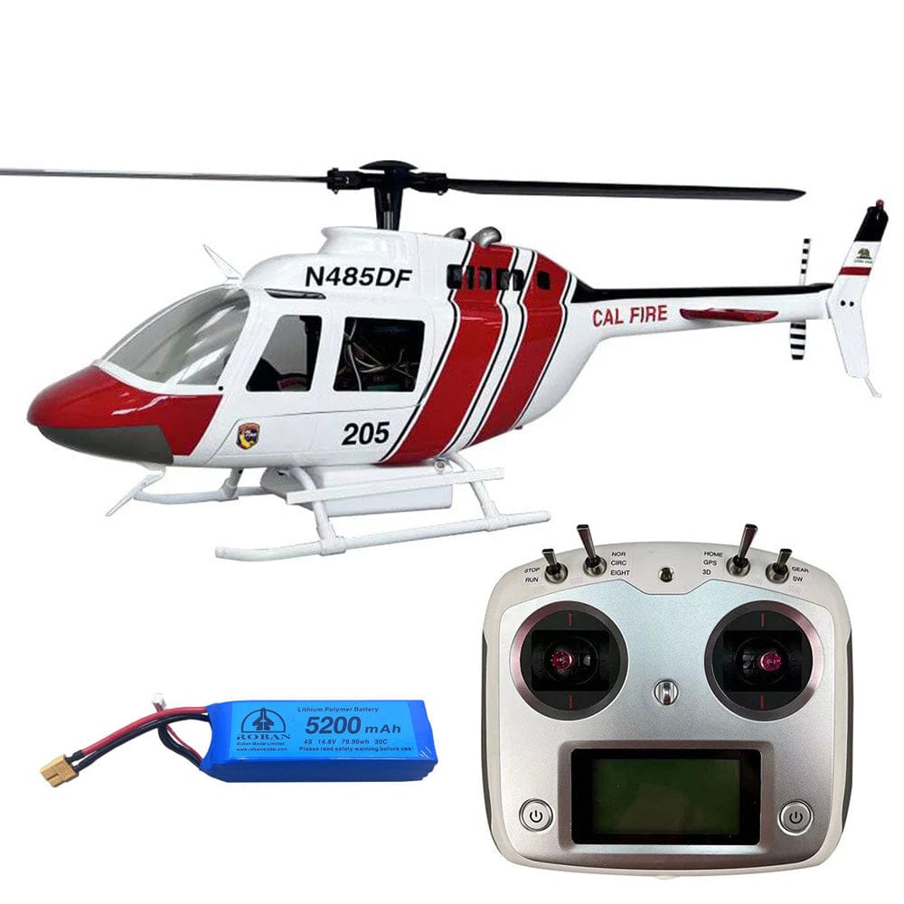 Roban 470 B-206 Cal Fire RTF Scale RC Helikopter - kumanda dahil uçuşa hazır set
