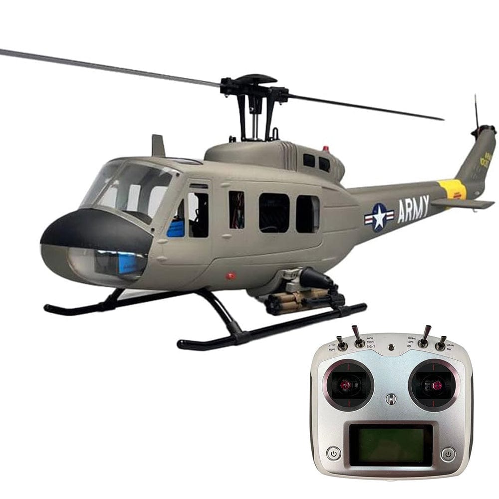 Roban 470 UH-1D RTF Scale RC Helikopter - US Army, kumanda dahil uçuşa hazır set