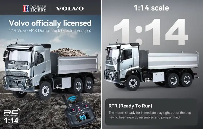 [Boyut] Double E Hobby Volvo FMX 1/14 - Volvo lisansı ve 1:14 ölçek karşılaştırması