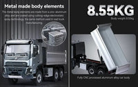 [Detay] Double E Hobby Volvo FMX 1/14 - çinko alüminyum metal gövde ve CNC damper