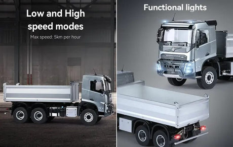 [Motor] Double E Hobby Volvo FMX 1/14 - çift vites modu ve fonksiyonel aydınlatma