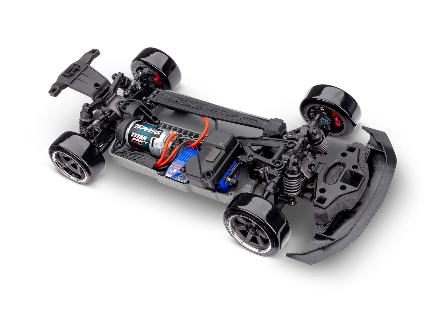 [Motor] Traxxas 4-Tec Mustang - Titan Drift fırçalı motor, XL-5 ESC ve süspansiyonlu şasi