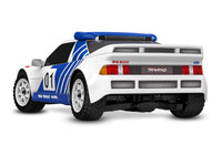 [Dış] Traxxas Mini Rally RS200 - stüdyo beyaz fon arka çapraz görünüm, RS200 kanat ve stop lambaları