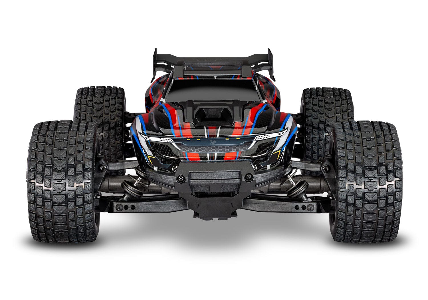 [Dış] Traxxas Mini XRT VXL-3s - kırmızı kasa önden tam araç stüdyo görünüm