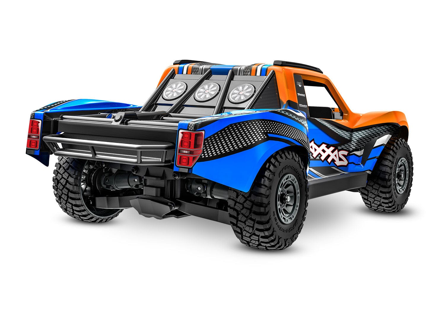 [Dış] Traxxas Mini Slash - turuncu kasa arka 3/4 stüdyo görünümü