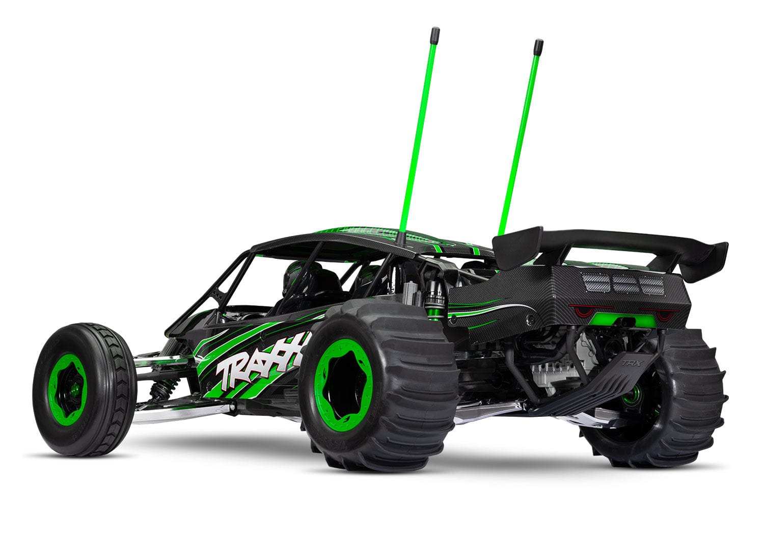 [Dış] Traxxas Funco Sand Car - yeşil 3/4 arka stüdyo görünümü