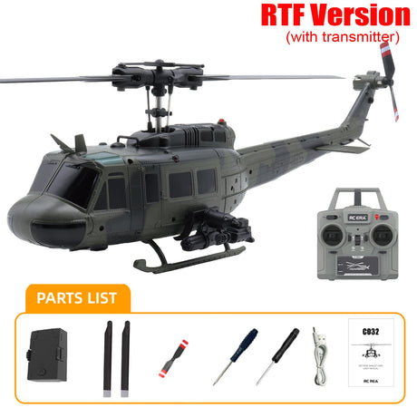 RC ERA C032 UH1 Gray Weathered Marine - RC Helikopter