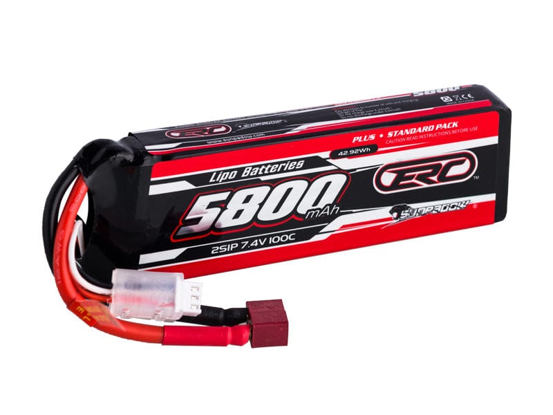 5800mAh 7.4V 2S 100C ERC Plus Lipo Batarya (Traxxas connector)