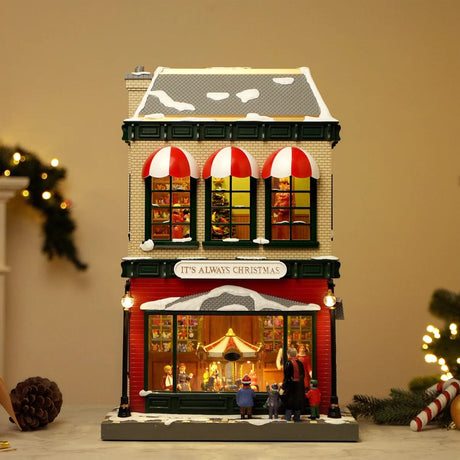 Mr. Christmas Deluxe Animated Village Stores 