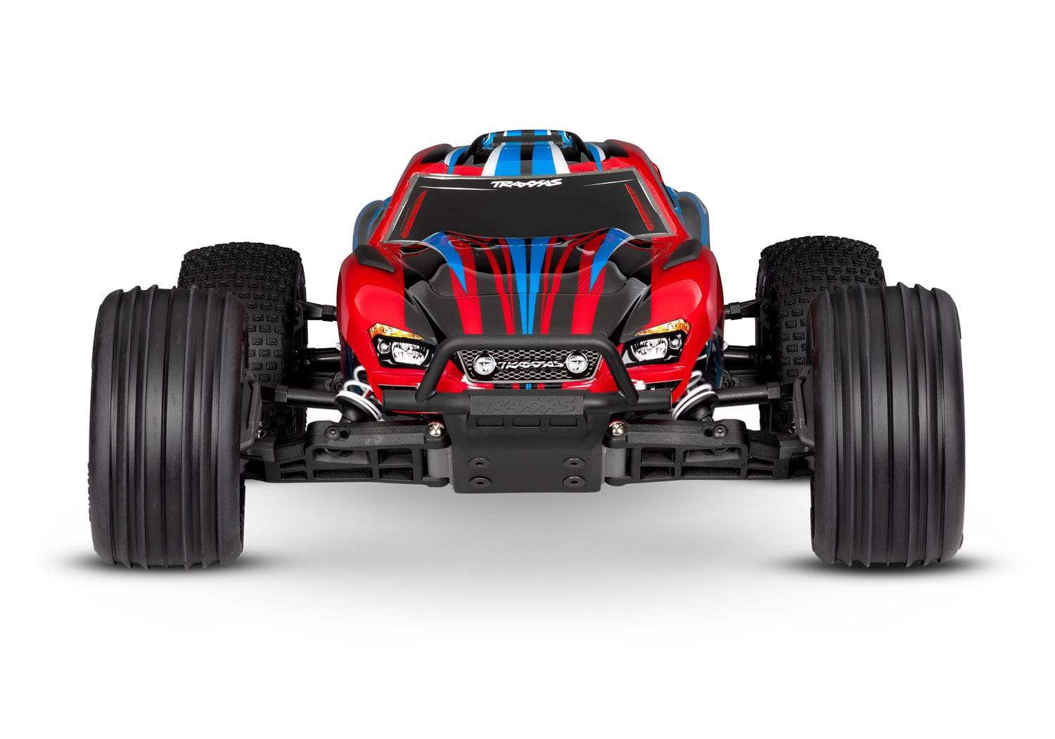 [Dış] Traxxas Rustler XL-5 - Kırmızı kasa önden stüdyo görünümü