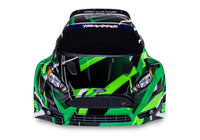 [Dış] Traxxas Fiesta Rally Combo - yeşil gövde önden stüdyo görünümü