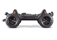 [Motor] Traxxas X-Maxx Belted - şasi yandan görünüm, amortisör ve tahrik