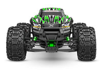 [Dış] Traxxas X-Maxx - yeşil gövde önden tam görünüm stüdyo
