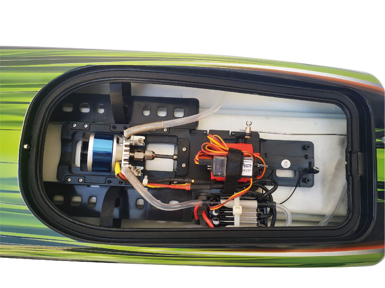 [Motor] Joysway Big Storm — iç yerleşim, fırçasız motor, ESC ve servo