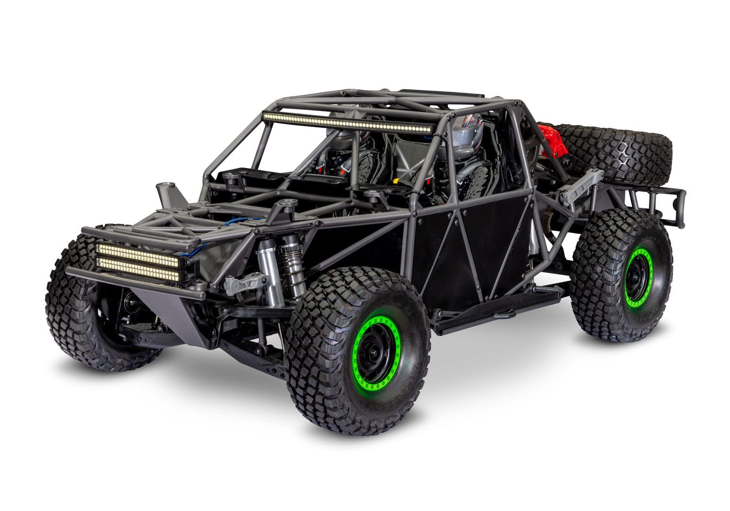 [Motor] Traxxas UDR - kafes şasi, amortisör ve süspansiyon detayı (kabuk çıkarılmış)