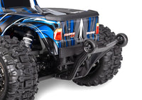 [Detay] Traxxas Stampede VXL-3S - Mavi arka tampon stop lambası ve wheelie bar yakın çekim