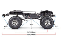 [Boyut] Traxxas F-150 Ranger - şasi yan profil ölçü ve geometri çizimi