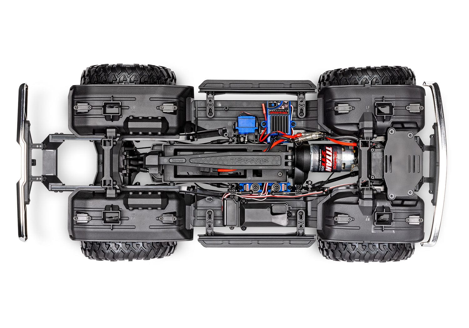 [Motor] Traxxas F-150 Ranger - şasi üstten motor ESC ve servo