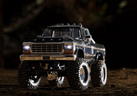 [Dış] Traxxas TRX-4M F150 - Siyah kamyonet LED farlar yanık karanlık stüdyo çekimi