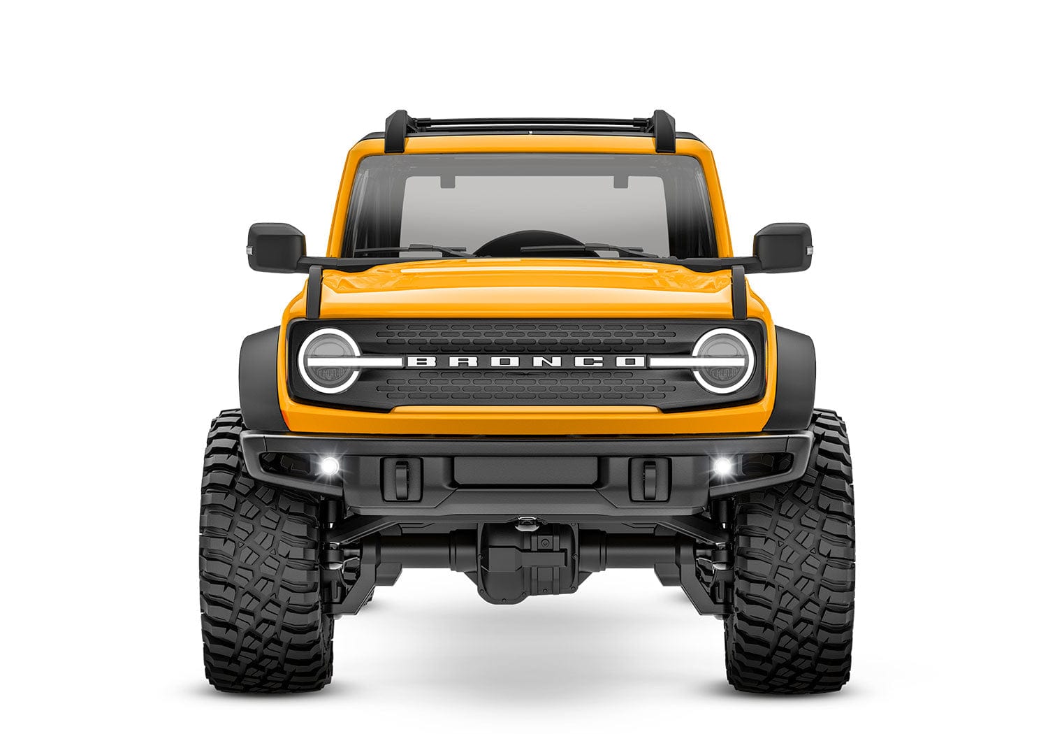 [Dış] Traxxas TRX-4M Bronco - turuncu araç önden stüdyo görünümü