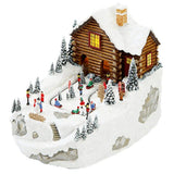 New Year Stories Animated Ski Scene