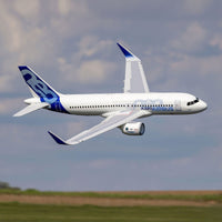 [Dış] E-Flite Airbus A320neo Twin 64mm EDF - Hangar içinde üstten açılı görünüm