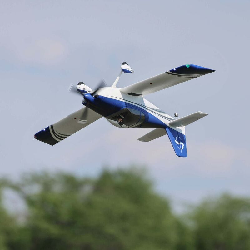 [Havada] E-Flite RV-7 1.1m - Ağaçlar üzerinde ters dönüş manevrasında uçuş