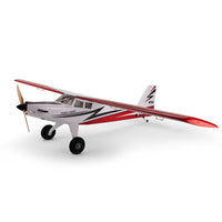 [Dış] E-flite Turbo Timber SWS 2.0m - Beyaz-kırmızı bush uçak stüdyo çekimi