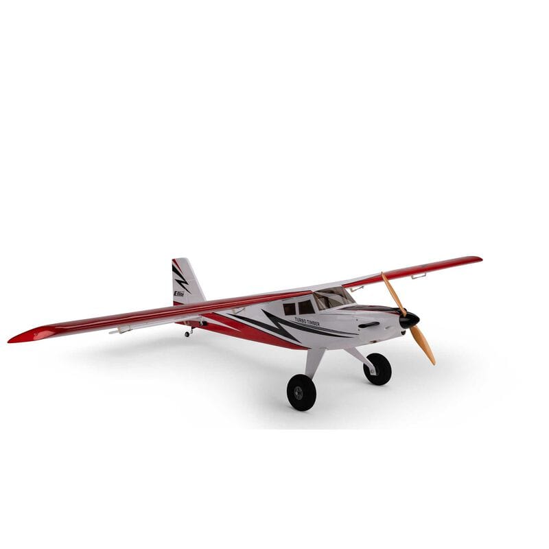 [Dış] E-flite Turbo Timber SWS 2.0m - Arka üç çeyrek açıdan stüdyo çekimi