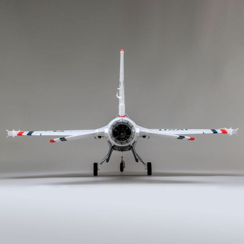 [Dış] E-flite F-16 Thunderbirds 70mm EDF - Arkadan görünüm, egzoz nozulu ve kuyruk