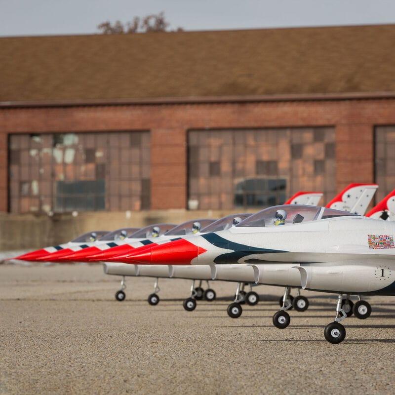 E-flite F-16 Thunderbirds 70mm EDF Jet BNF Basic - AS3X / SAFE