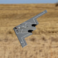 [Havada] E-flite Micro B-2 Spirit Twin 30mm EDF - Mavi gökyüzünde yandan uçuş çekimi